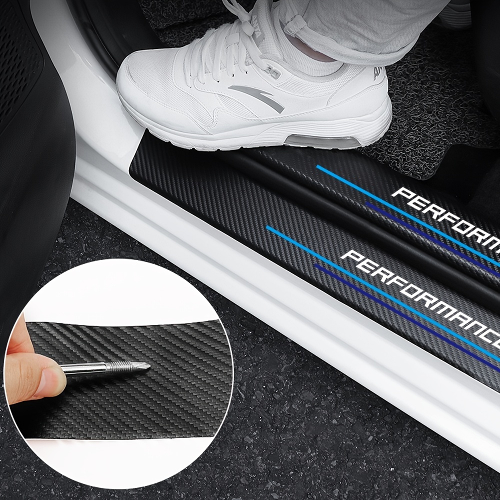 4pcs Carbon Fiber Sill Plate S - Car Accessories Quotes ulasan dan harga