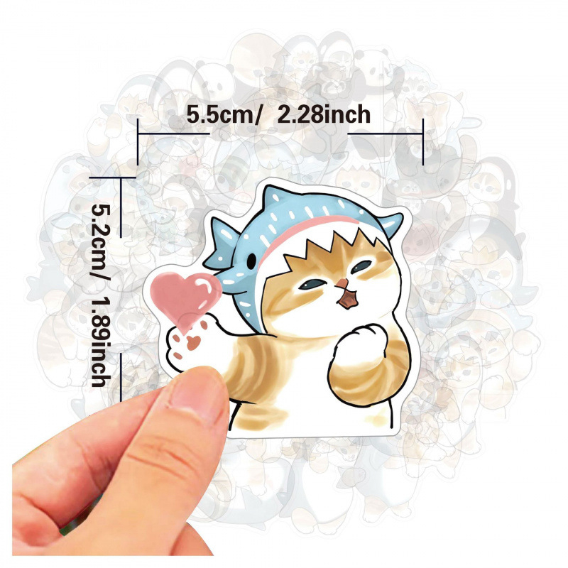 Mofusand Cute Stickers for  Fu - Car Accessories Quotes ulasan dan harga