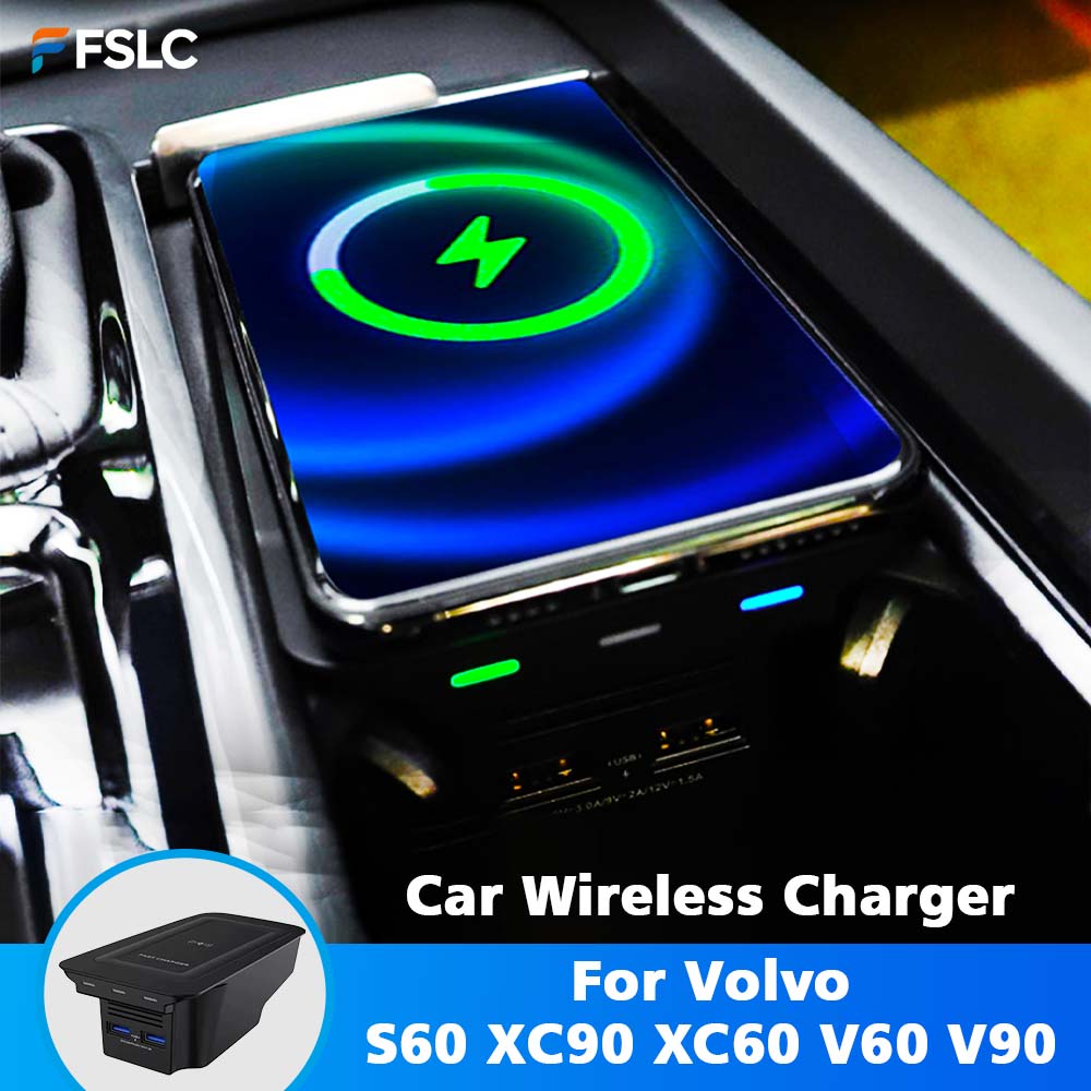 ⭐Genuine⭐ Car Wireless Charger - Volvo Car Accessories Xc60 ulasan dan harga