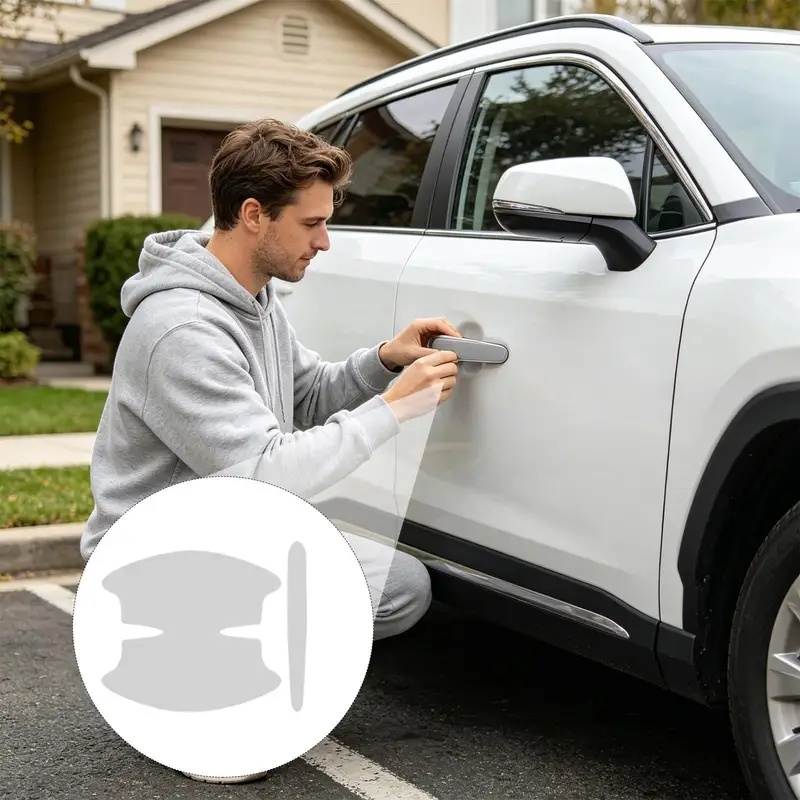 Car Door Handle Sticker 8 Piec - Car Door Handle Protector ulasan dan harga