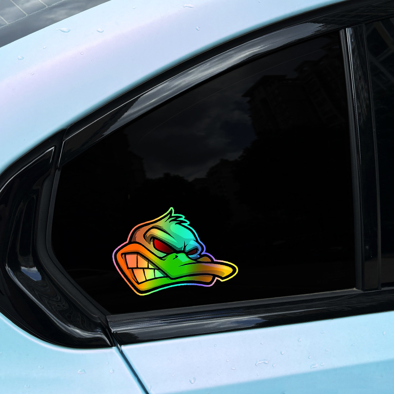 1PC Funny Cartoon Angry Duck H - Car Accessories Quotes ulasan dan harga
