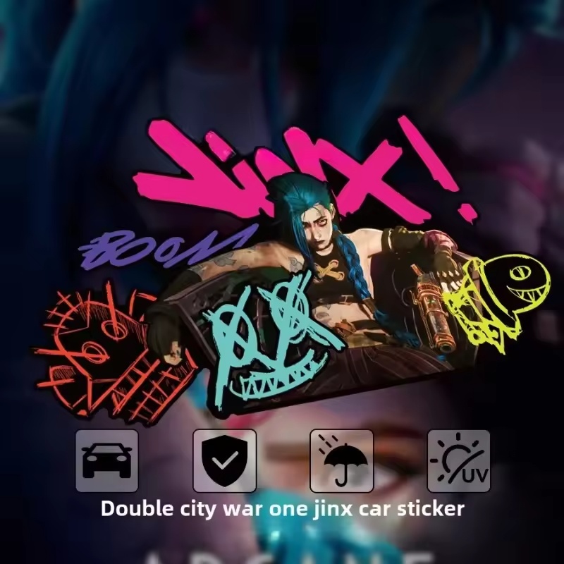 Arcane Jinx Graffiti Reflectiv - Car Accessories Quotes ulasan dan harga