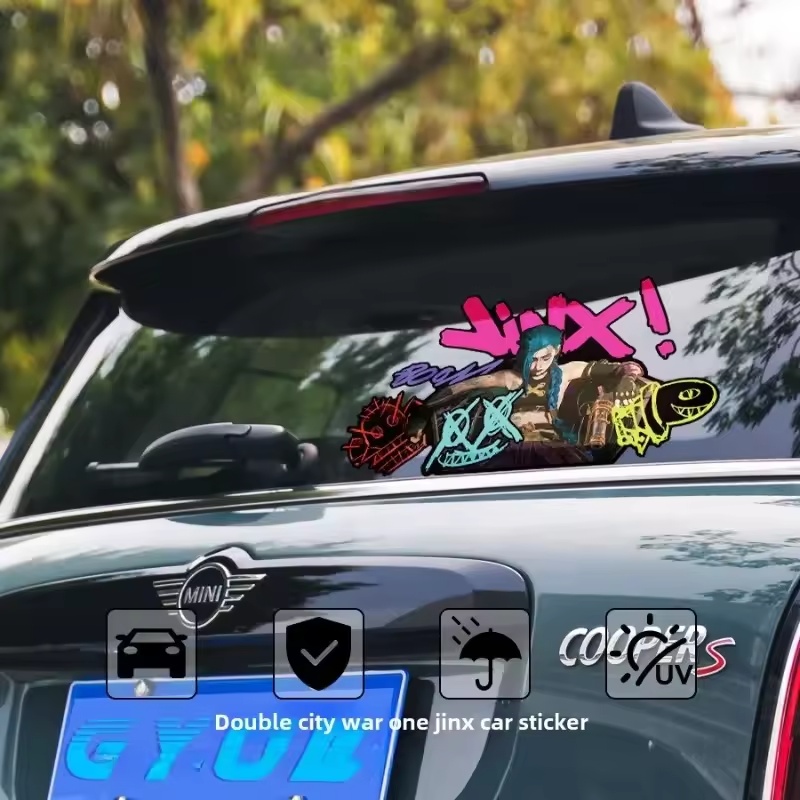 Arcane Jinx Graffiti Reflectiv - Car Accessories Quotes ulasan dan harga