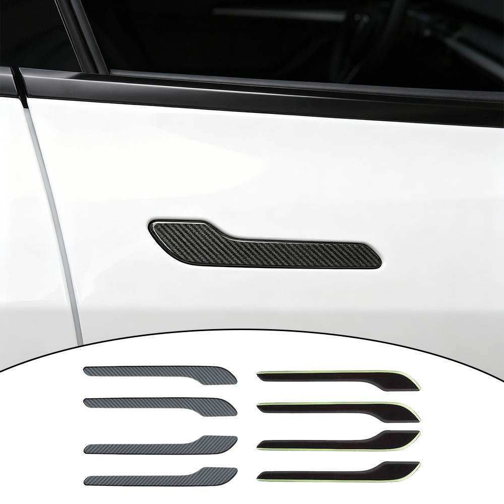 Carbon Fiber Car Door Handle W - Car Door Handle Protector ulasan dan harga