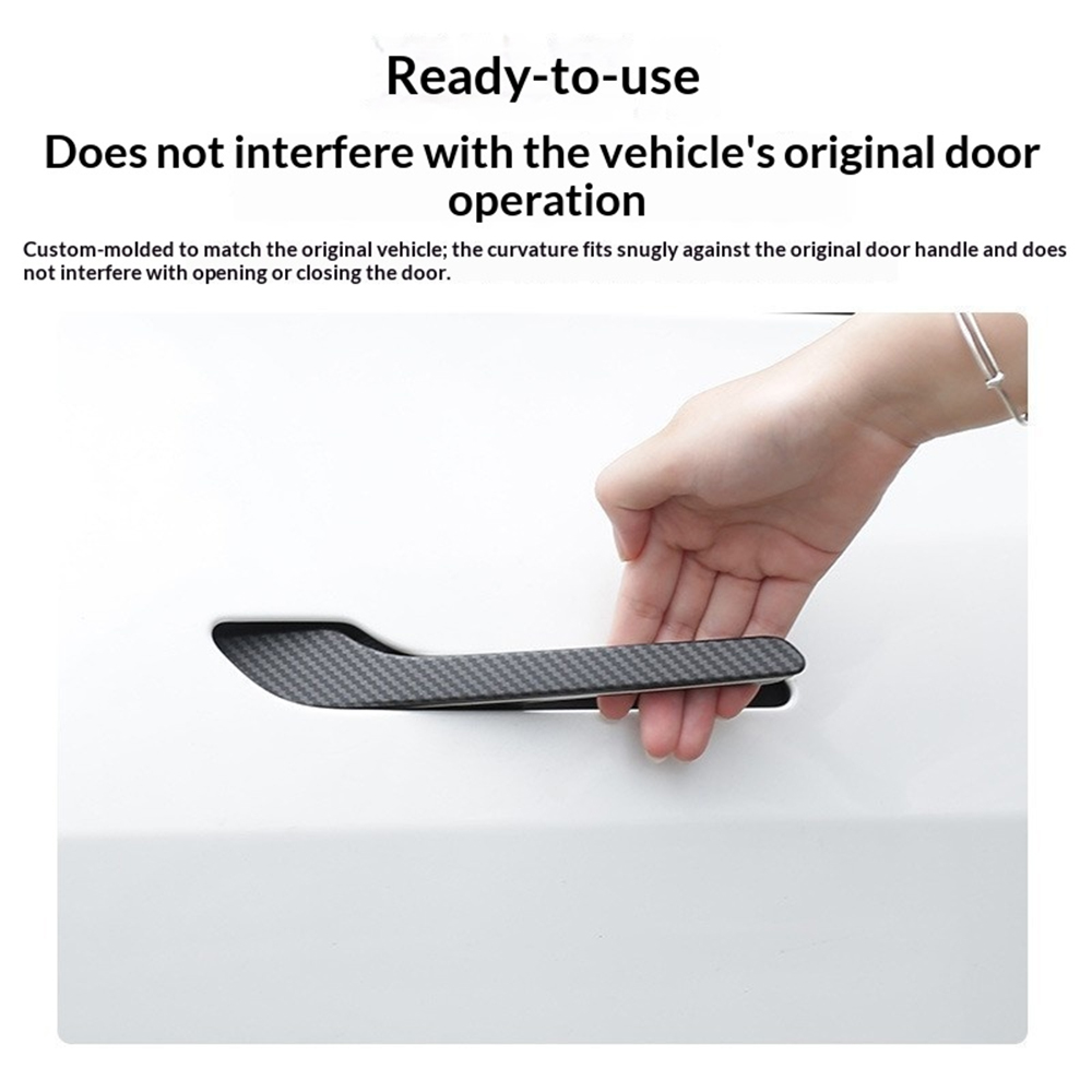 Carbon Fiber Car Door Handle W - Car Door Handle Protector ulasan dan harga