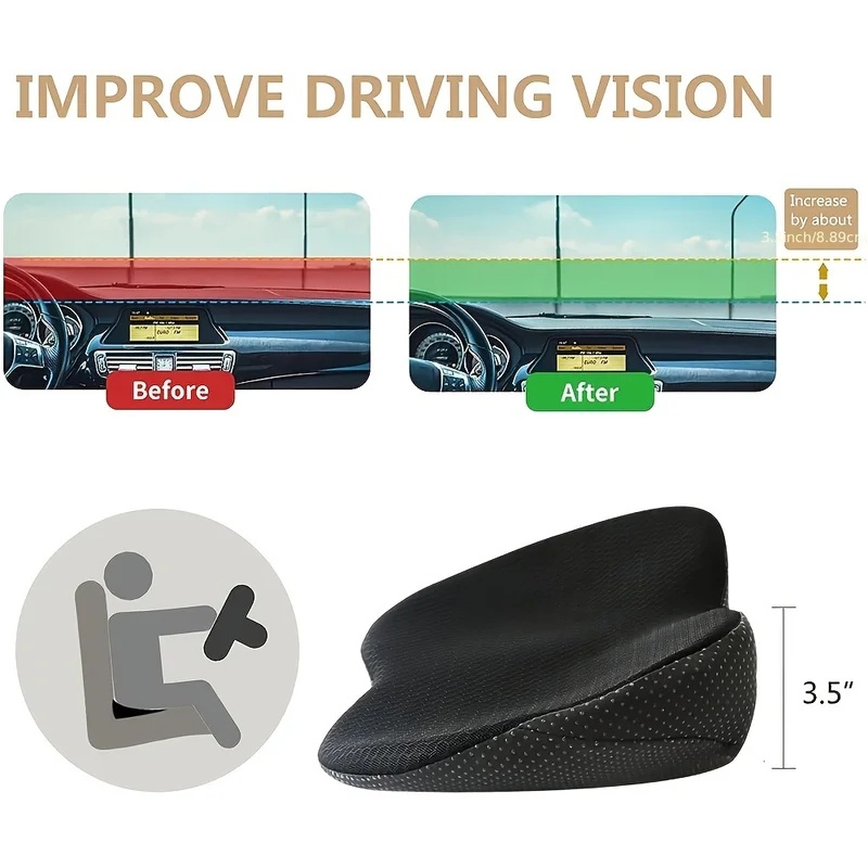 2-in-1 Memory Foam Car Seat Cu - Car Seat Cushion Memory Foam ulasan dan harga