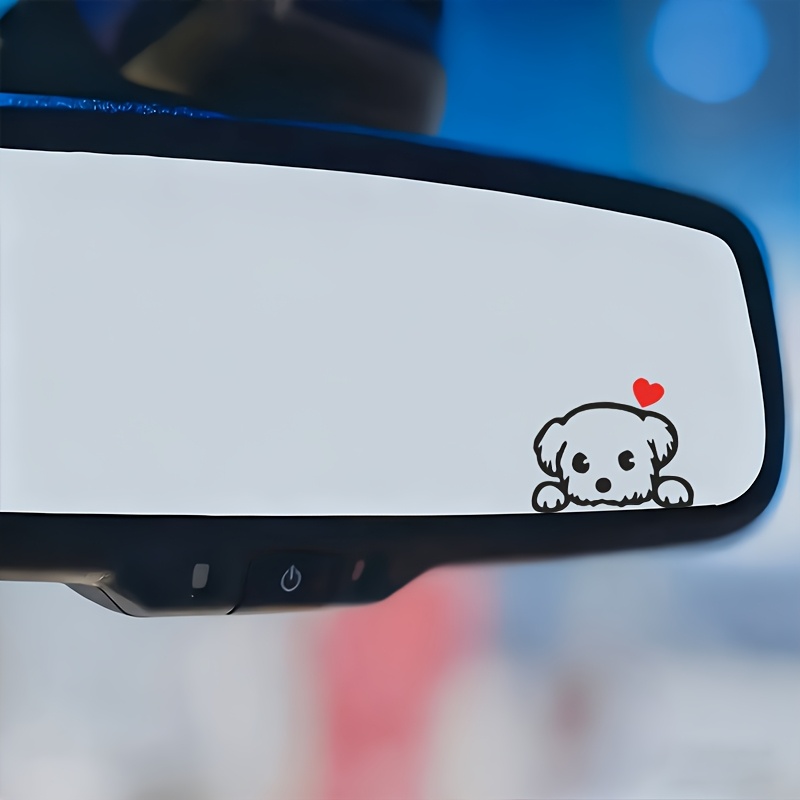 2PCS Cute Cartoon Dog Fun Viny - Car Accessories Quotes ulasan dan harga