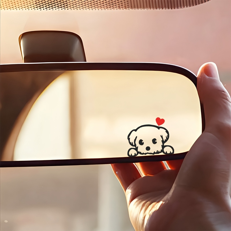 2PCS Cute Cartoon Dog Fun Viny - Car Accessories Quotes ulasan dan harga