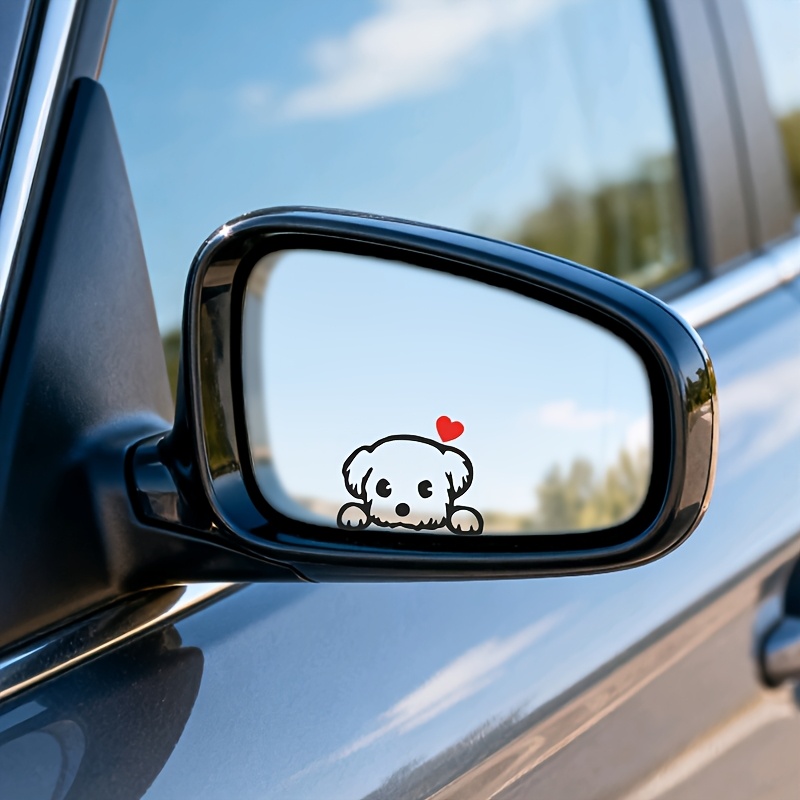 2PCS Cute Cartoon Dog Fun Viny - Car Accessories Quotes ulasan dan harga