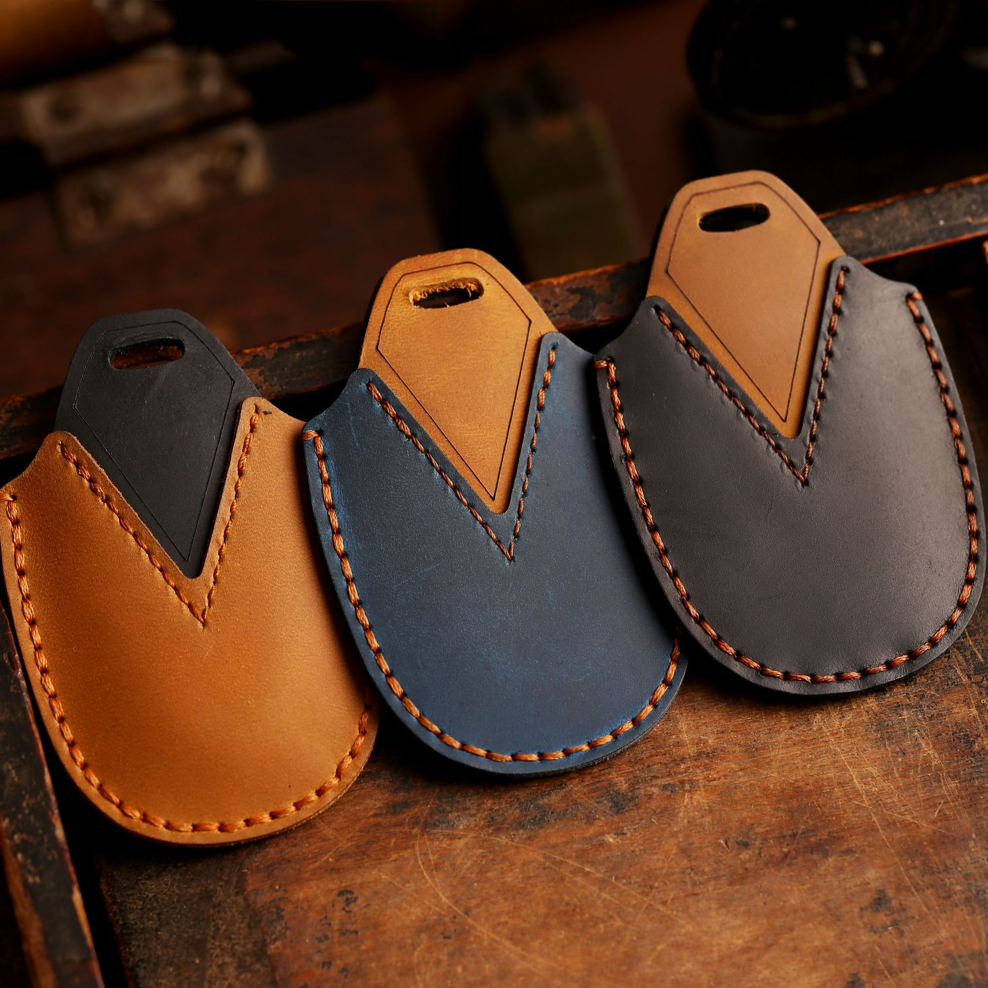 3 Bottons Leather Car Key Case - Car Accessories Ertiga ulasan dan harga