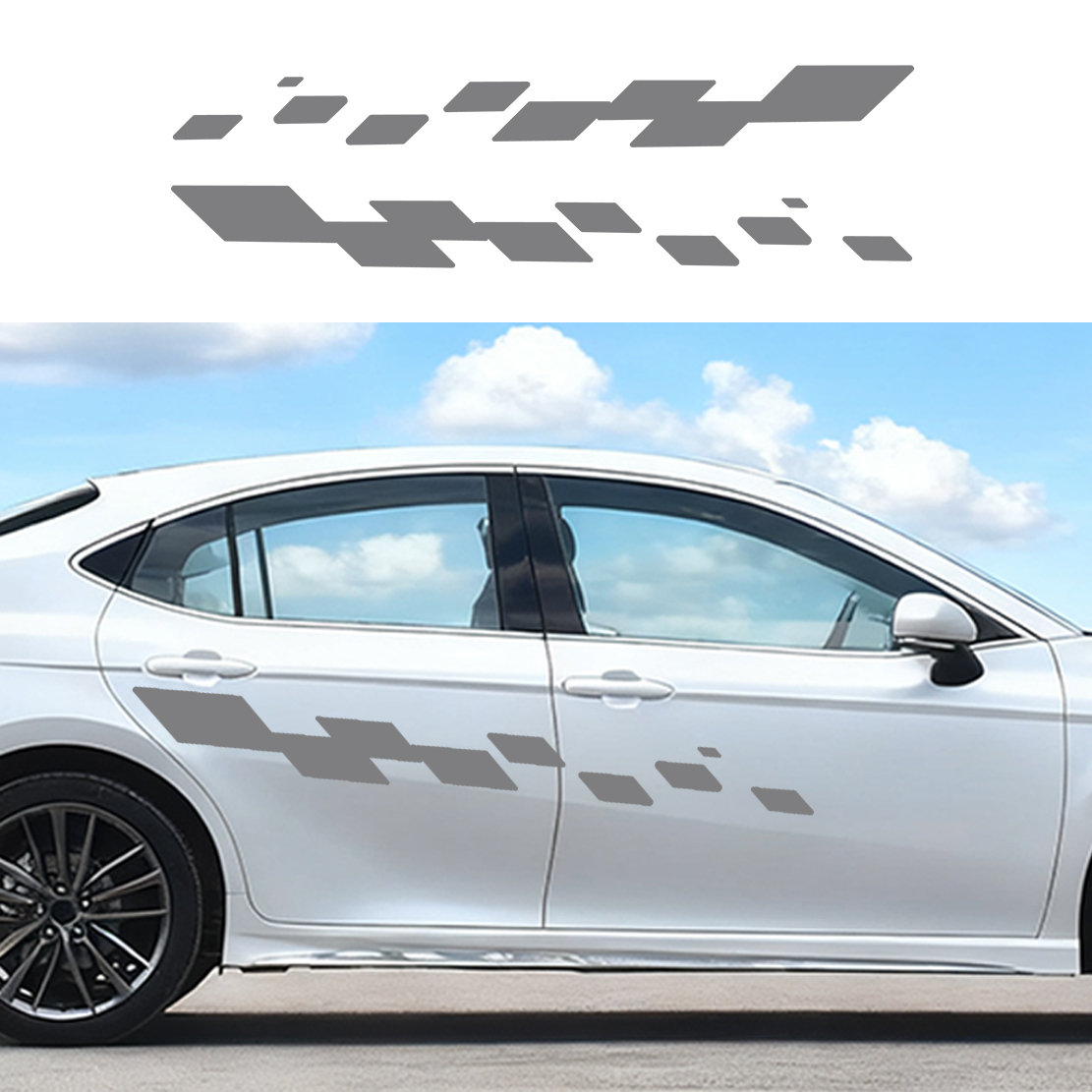 2pcs Car Door Decals Racing Ch - Car Accessories Quotes ulasan dan harga