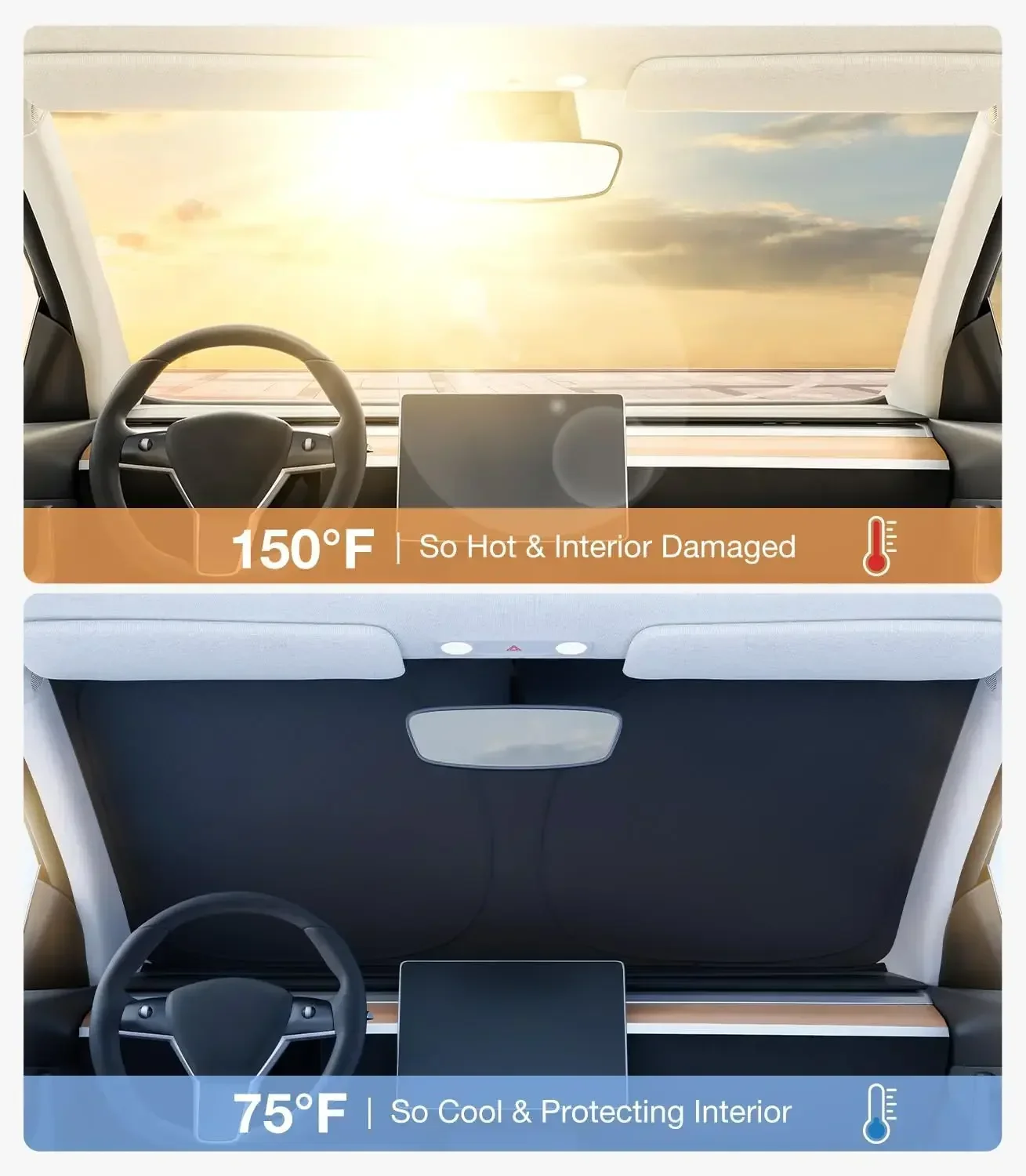 For Tesla Model Y Juniper Car  - Windshield Sun Shade ulasan dan harga